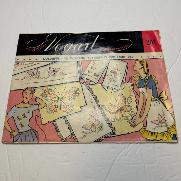 Vintage Vogart Transfer Patterns #159, #292, #202 - Picture 9 of 10